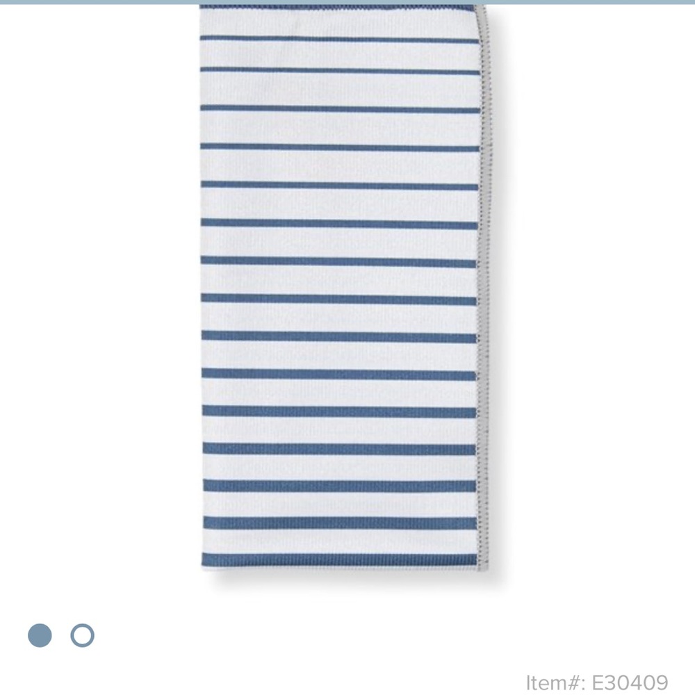 Norwex Blue and White Striped Kitchen Towel
